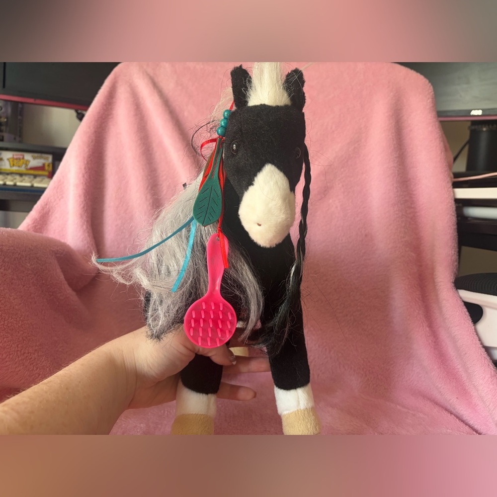 Douglas retired paint horse with ribbons - Picture 4 of 5